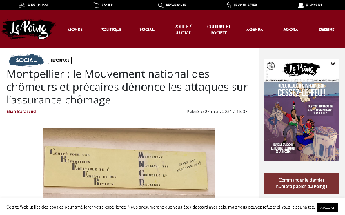 Montpellier : le Mouvement national des chômeurs et précaires dénonce les attaques sur l’assurance chômage