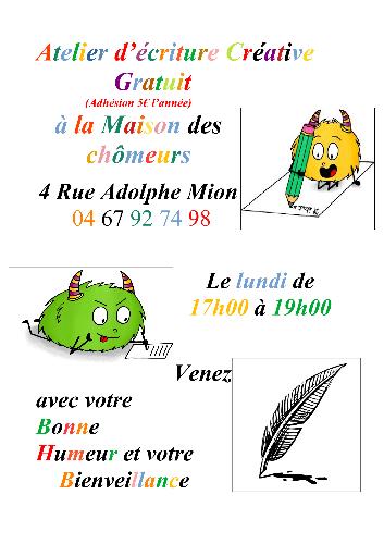 Atelier d’écriture Créative